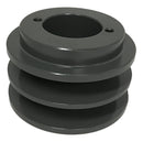 2BK34H Light Duty V-Belt Sheave, 2 Grooves, 3.55 in OD, H Bushing