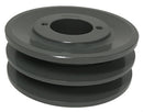 2BK50H Light Duty V-Belt Sheave, 2 Grooves, 4.75 in OD, H Bushing