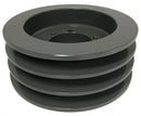3B58SD V-Belt Sheave, 3 Grooves, AB Section, 6.15 in OD, SD Bushing