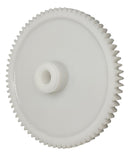 72T24P20-6P4 Gear, 72 Teeth, 24 DP, 2 Degree PA, Acetal