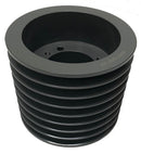 85V1250F V-Belt Sheave, 8 Grooves, 5V Section, 12.5 in OD, F Bushing