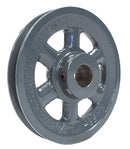 AK56x7/8 Light Duty V-Belt Sheave, 1 Groove, 5.45 in OD, 7/8 in Bore
