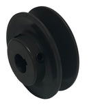 BK24x5/8 Light Duty V-Belt Sheave, 1 Groove, 2.4 in OD, 5/8 in Bore