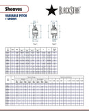 BlackStar 1VP71 1 1/8 TYPE B Spec Sheet