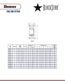 BlackStar Sheave Spec Sheet