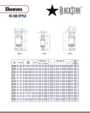 BlackStar Sheave Spec Sheet