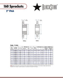 BlackStar 160CTL35 Sprocket Specifications