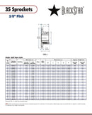 BlackStar 35H32 Sprocket Specifications