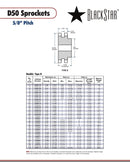 BlackStar D50B72 Sprocket Specifications