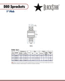 BlackStar D80C76 Sprocket Specifications