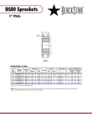BlackStar DS80P14H Sprocket Specifications