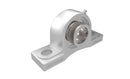 Mariner 2-Bolt Pillow Block 1" Bore Wide Inner Ring Eccentric Collar Stainless Steel