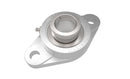Mariner 2-Bolt Flange Block (Large Bolt Holes) 1-7/16" Bore Eccentric Collar Stainless Steel
