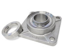 Mariner 4-Bolt Flange Block 45mm Bore Eccentric Collar Stainless Steel