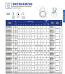 Mariner SNCSHAM Dimensional Drawing and Specifications