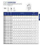 Mariner SSER Insert Bearing Specifications and Dimensions