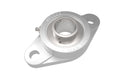 Mariner 2-Bolt Flange Block (Large Bolt Holes) 1-3/8" Bore Set Screw Stainless Steel