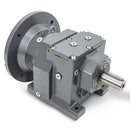 Vortex VR-Series inline helical speed reducer with cast iron housing and NEMA C-face input flange