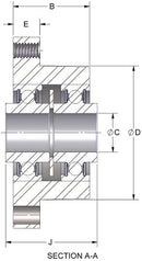 Brewer SH-B-1/2 Idler Bushing — Q.D. Ball Bearing — view 2