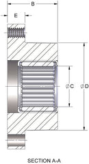 Brewer SF-F Idler Bushing — Q.D. Needle Bearing — view 2