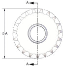 Brewer D60B17F Idler Sprocket — B-Style Needle Bearing