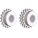 Brewer D60B17F Idler Sprocket — B-Style Needle Bearing — view 3
