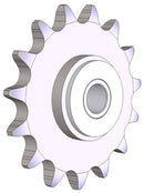 Brewer 61E14 Idler Sprocket — A-Style Steel Bronze Bushing — view 3