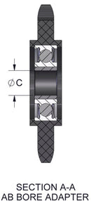 Brewer B6013N Idler Sprocket — A-Style Nylon Ball Bearing — view 3