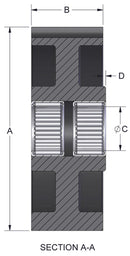 Brewer P27-14M-85F Timing/HTD Idler Pulley — Powergrip H.T.D.® — view 2