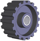 Brewer 18H3-F Timing/HTD Idler Pulley — Timing Pulley — view 3