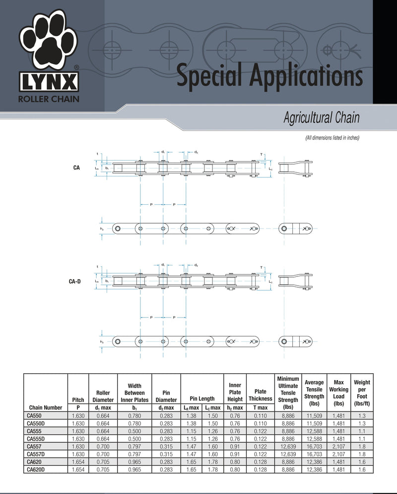 Lynx CA620 C/P C/L Connecting Link | Texas Belting & Supply