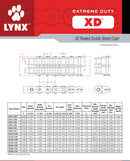 Lynx XD Extreme Duty Chain specifications