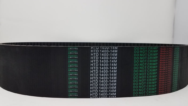 1400-14M-55 Timing Belt 14mm Pitch, 55mm Wide, 1400mm Pitch Length, 100 Teeth