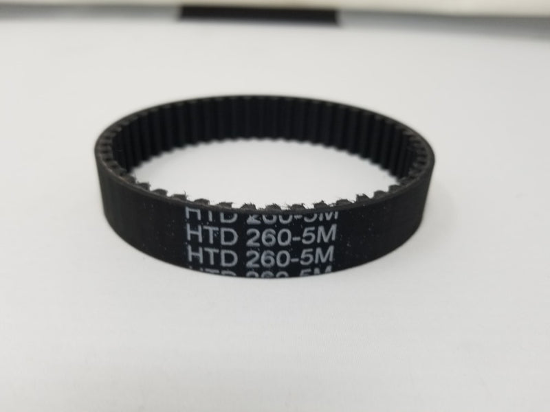 260-5M-09 Timing Belt 5mm Pitch, 9mm Wide, 260mm Pitch Length, 52 Teeth