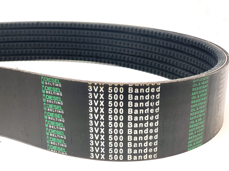 2/3VX500 Banded Cogged V-Belt 3/8in x 50in 2 Bands