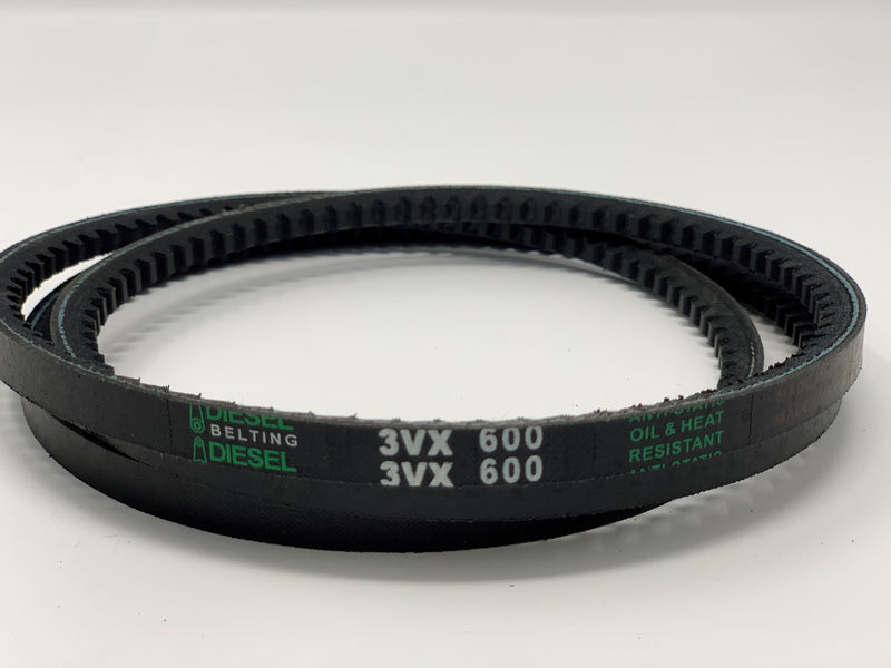 3VX600 Cogged V-Belt 3/8 x 60in Outside Circumference