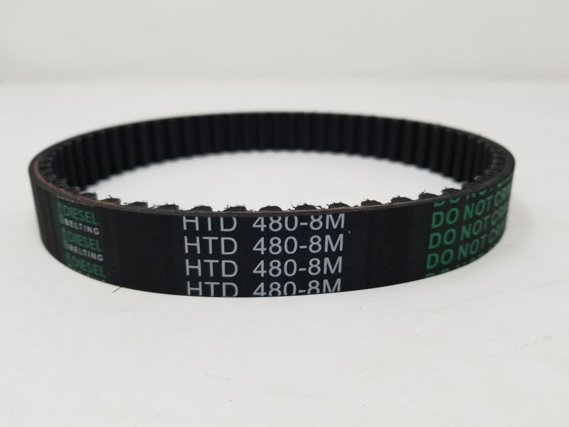 480-8M-12 Timing Belt 8mm Pitch, 12mm Wide, 480mm Pitch Length, 60 Teeth