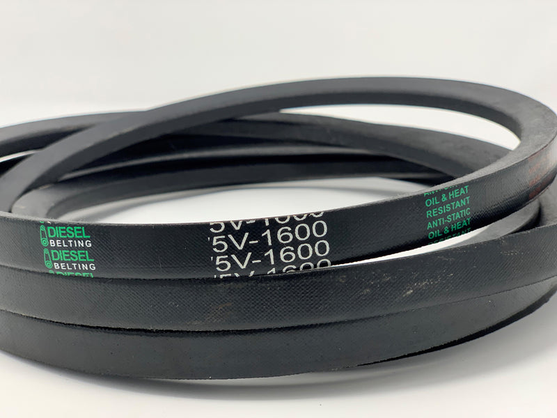 5V1600 V-Belt 5/8 x 160in Outside Circumference Diesel Belting