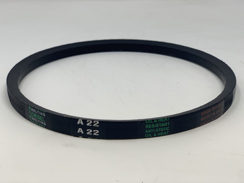 A22 V-Belt 1/2" x 24" Outside Circumference Classic Wrapped Diesel Belting