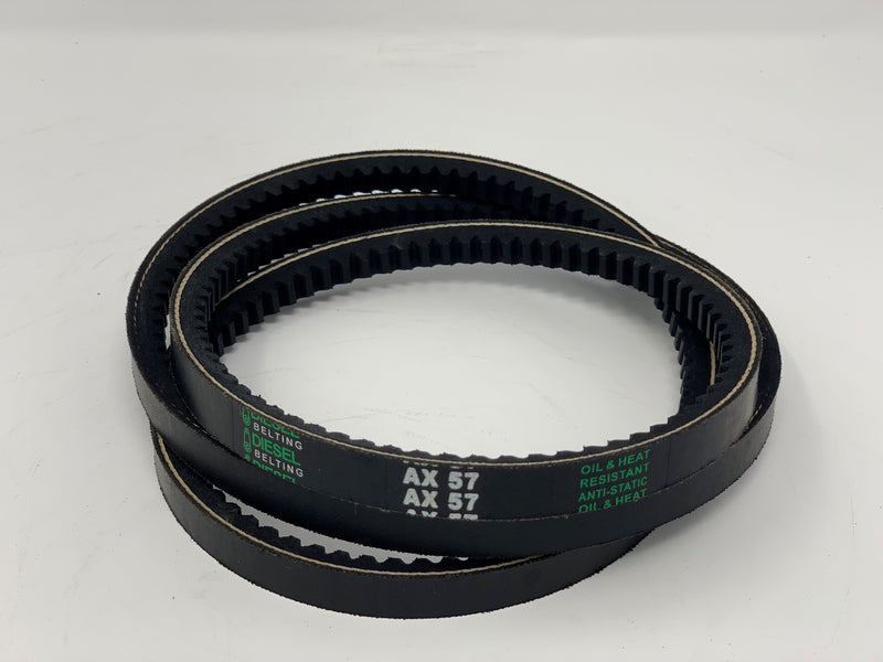 AX57 Classic Cogged V-Belt 1/2 x 59in Outside Circumference