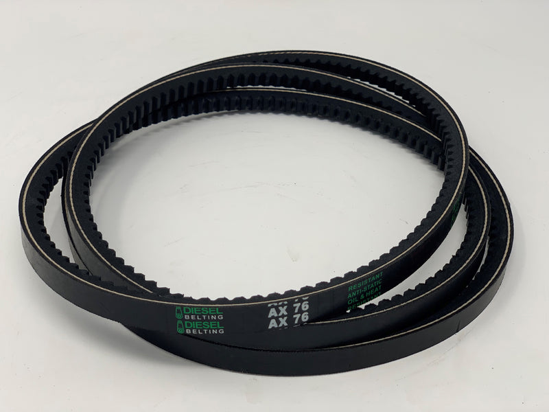 AX76 Classic Cogged V-Belt 1/2 x 78in Outside Circumference