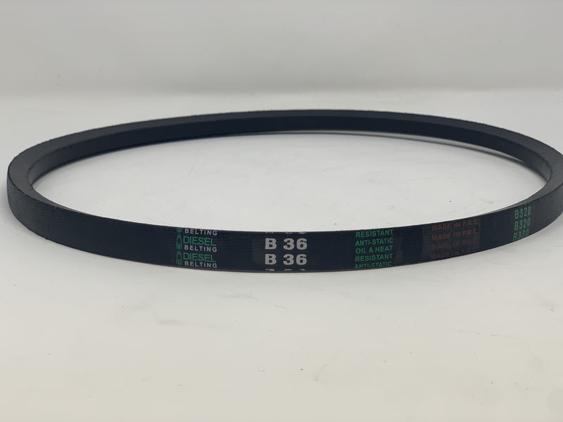 B36 V-Belt 21/32" x 39" Outside Circumference Classic Wrapped Diesel Belting