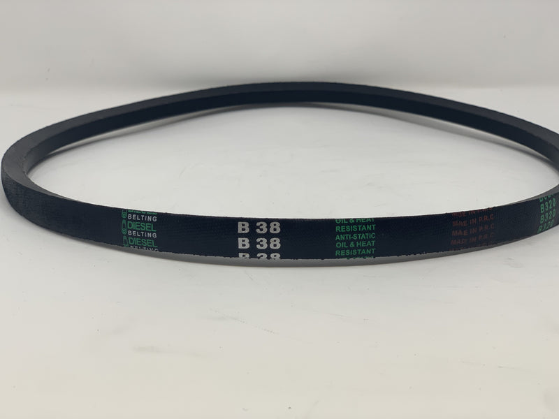 B38 V-Belt 21/32" x 41" Outside Circumference Classic Wrapped Diesel Belting