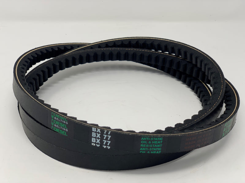 BX77 Classic Cogged V-Belt 21/32 x 80in Outside Circumference