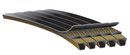 Gates 5/8VP2240 Predator PowerBand banded V-belt - 8V-section, 5-band, 224"