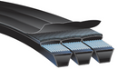 Gates 3/B78 Hi-Power II PowerBand banded V-belt - B-section, 3-band, 78"