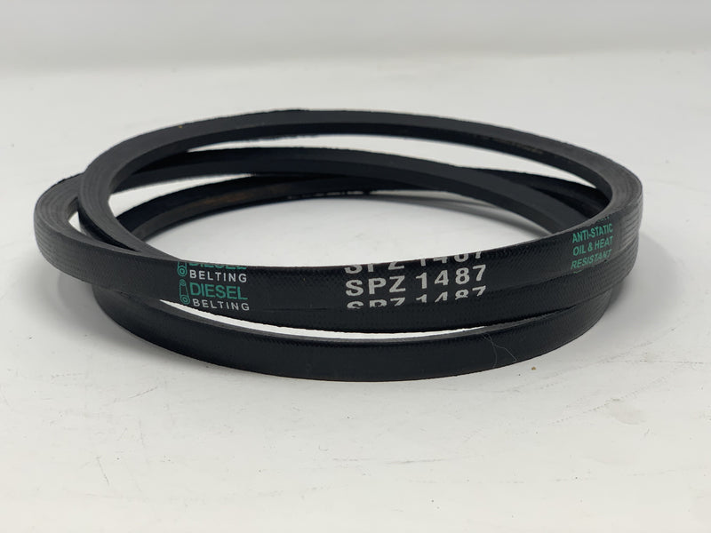 SPZ1487 V-Belt 10mm x 1487mm Outside Circumference Metric Narrow Wedge Diesel Belting